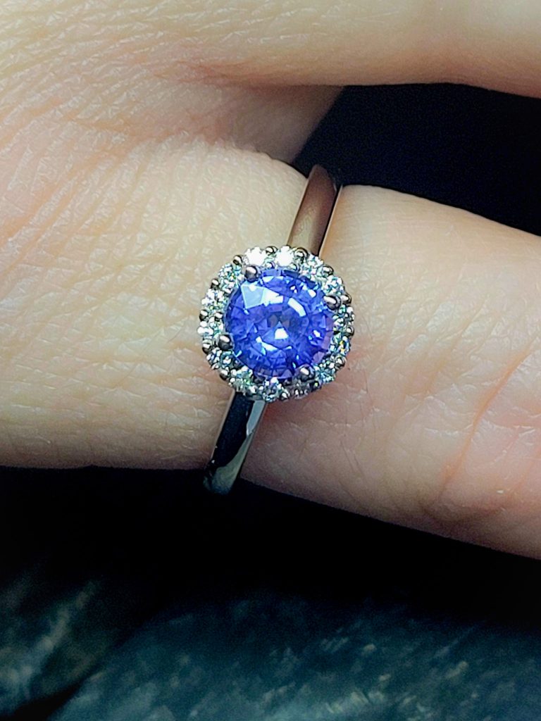 Bague Saphir Bleu